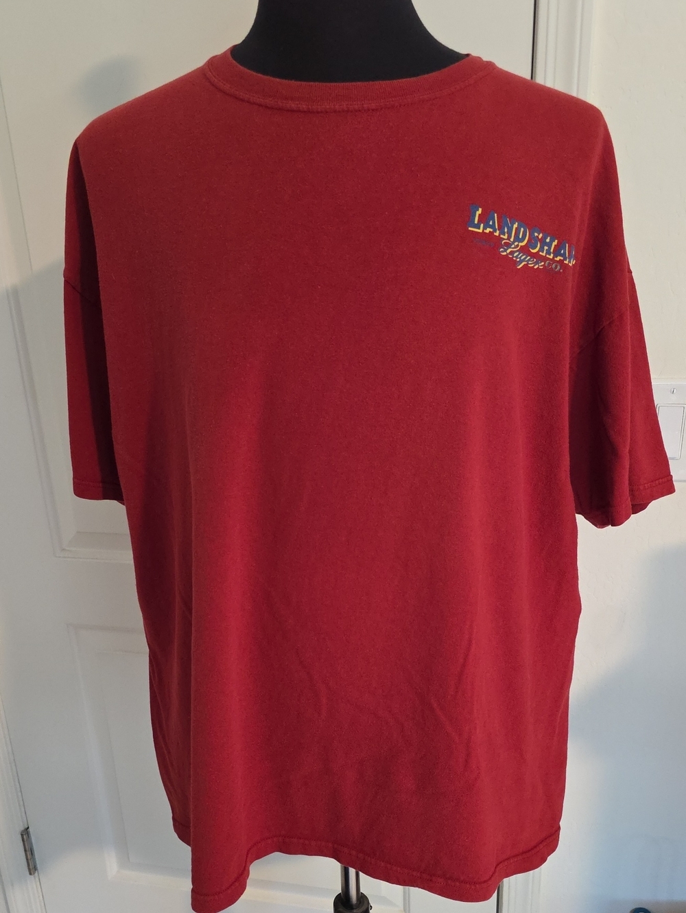 Landshark Lager Men's Red Short-Sleeve Crewneck T-Shirt
